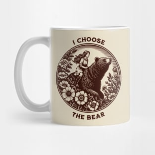 I Choose the Bear Feminist Bear vs Man Meme Team Bear Vintage Mug